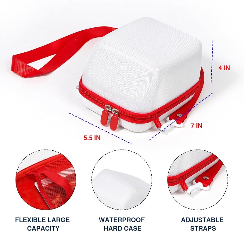wogozan Protective Case for Polaroid Now 2nd/3rd, Now+ Gen 2/3rd, I-Type, OneStep+, Onestep 2, Filp, Instant Film Camera - Hard Shell Camera Case with Adjustable Shoulder Strap (White) (No Camera) - Image 4